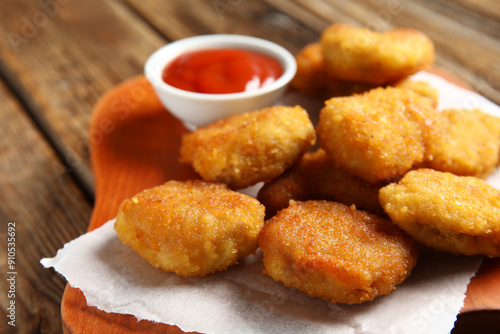 Golden fried chicken nugget...