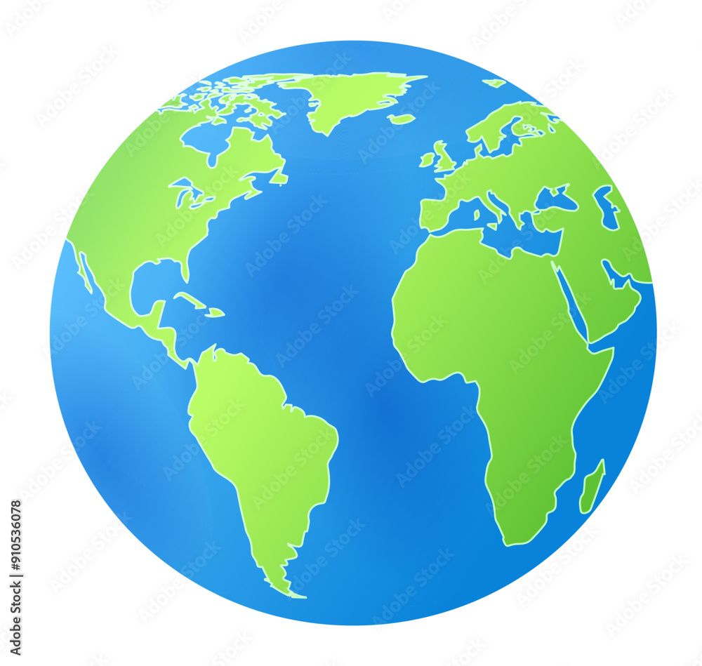 Vector beautiful icon with stylized earth on white background Vector beautiful icon with stylized earth on white background
