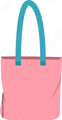 Flat Simple Illustration Of Totebag