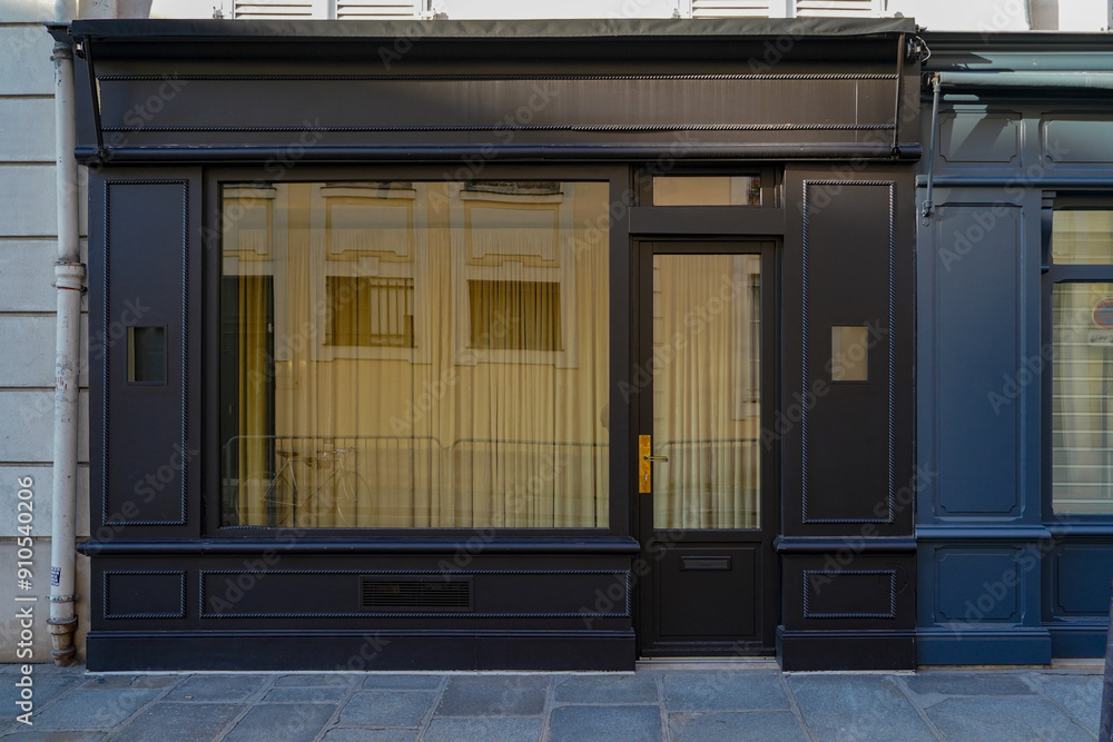 Fototapeta premium old vintage french boutique facade