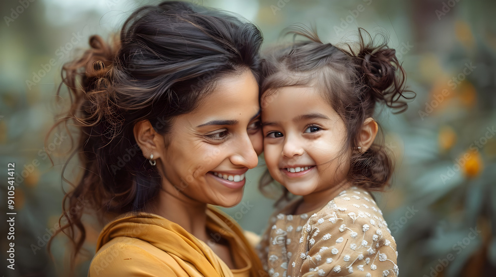 Mother and Daughter Smiling Close-Up Photo Mother and Daughter Smiling Close-Up Photo