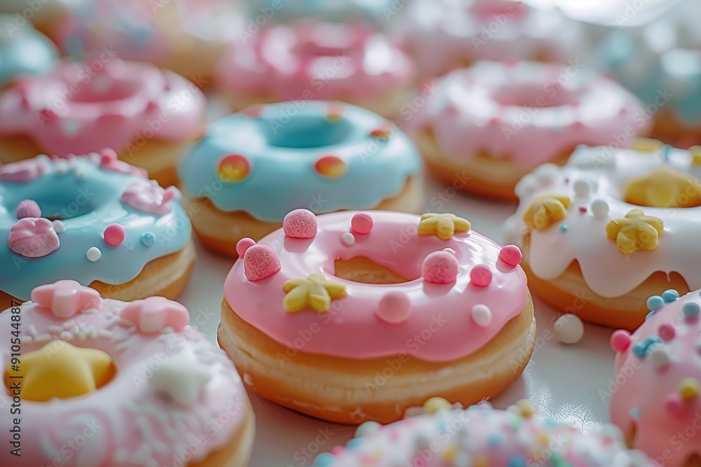 Colorful Donuts with Sprinkles Colorful Donuts with Sprinkles