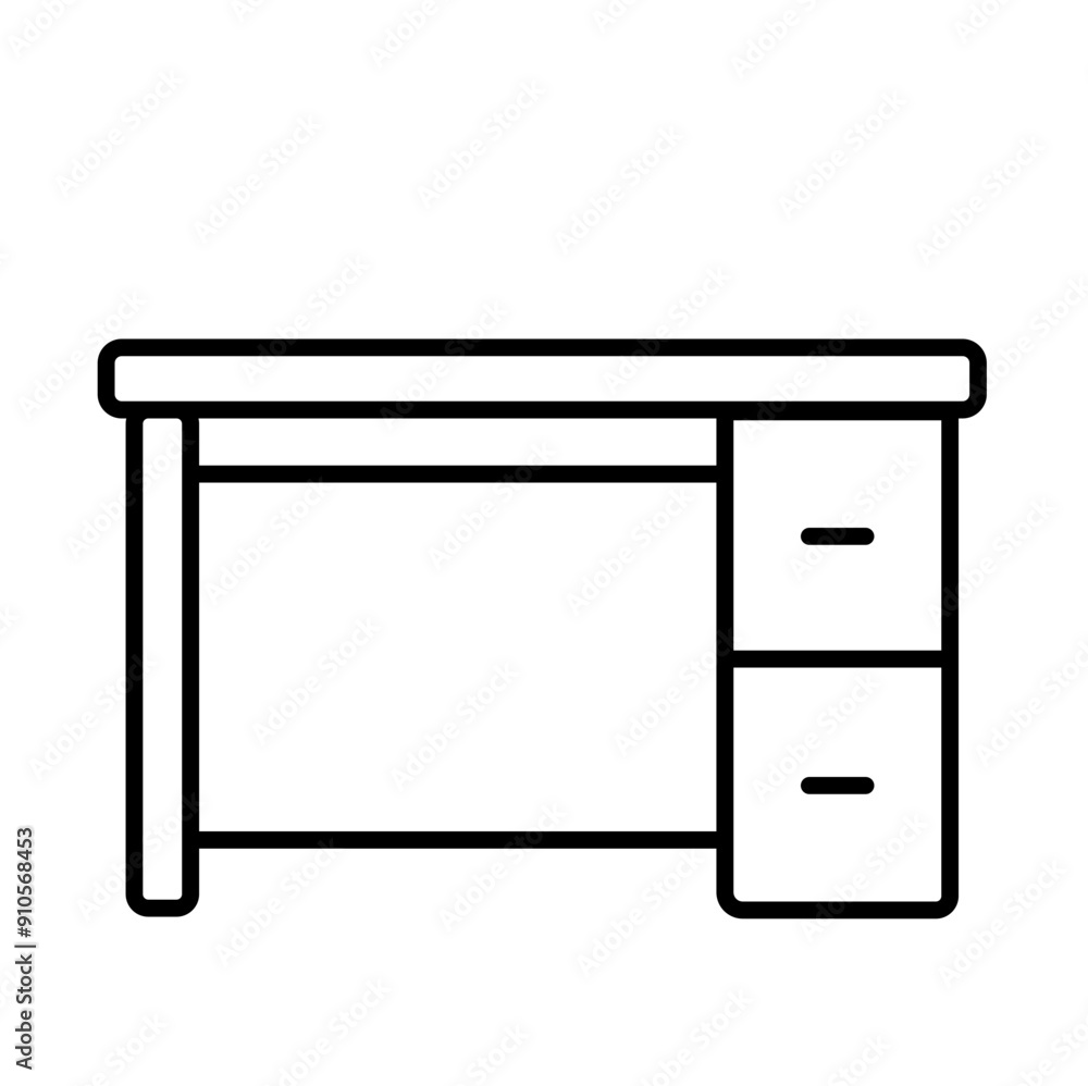 Office icon set, chair folder pin monitor projector table and document Office icon set, chair folder pin monitor projector table and document