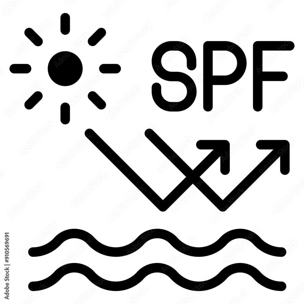 Sun uv protection icon Sun uv protection icon