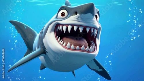 shark in the water