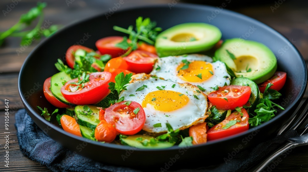 Delicious Avocado Eggs Breakfast Salad Delicious Avocado Eggs Breakfast Salad