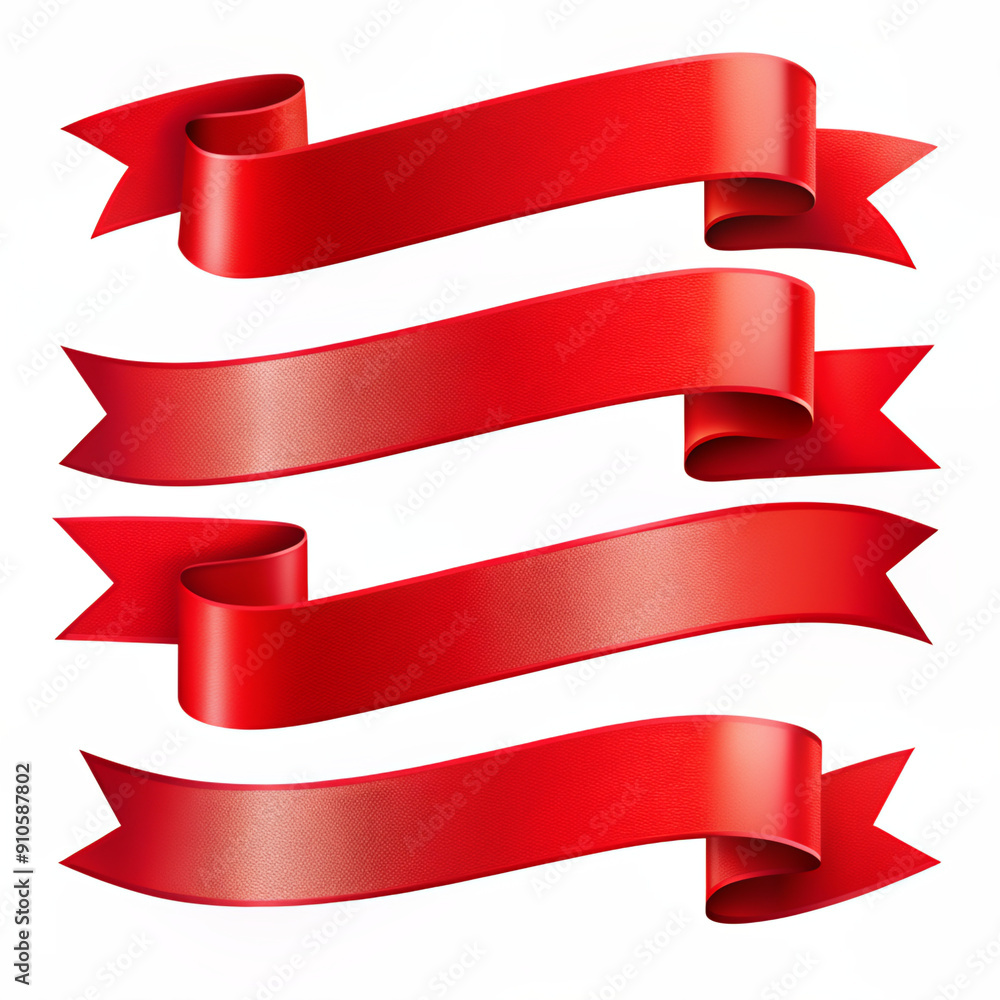red ribbon set, banner, set, vector, label, scroll, decoration, collection, flag, design, blank, illustration, award, red, shape red ribbon set, banner, set, vector, label, scroll, decoration, collection, flag, design, blank, illustration, award, red, shape