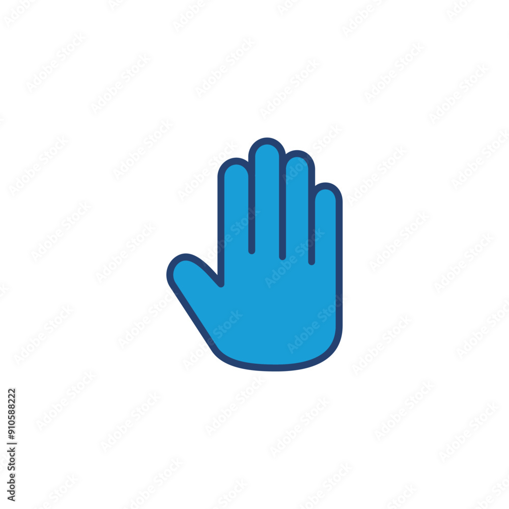 Hand icon vector. hand vector icon, palm Hand icon vector. hand vector icon, palm