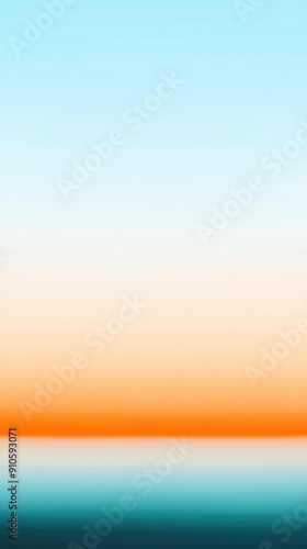 Soft gradient blue orange colors transitions white background