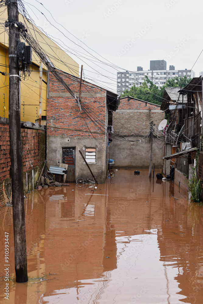 Historic flood in southern Brazil. Porto Alegre, Rio Grande do Sul, May 2024. Historic flood in southern Brazil. Porto Alegre, Rio Grande do Sul, May 2024.
