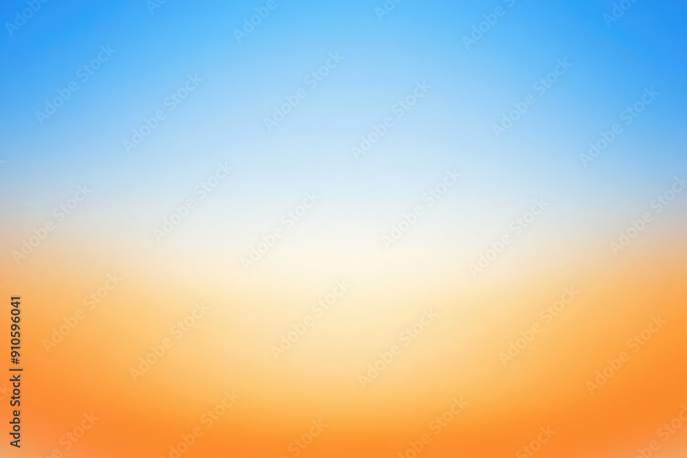 Obraz premium Soft gradient blue orange colors transitions white background