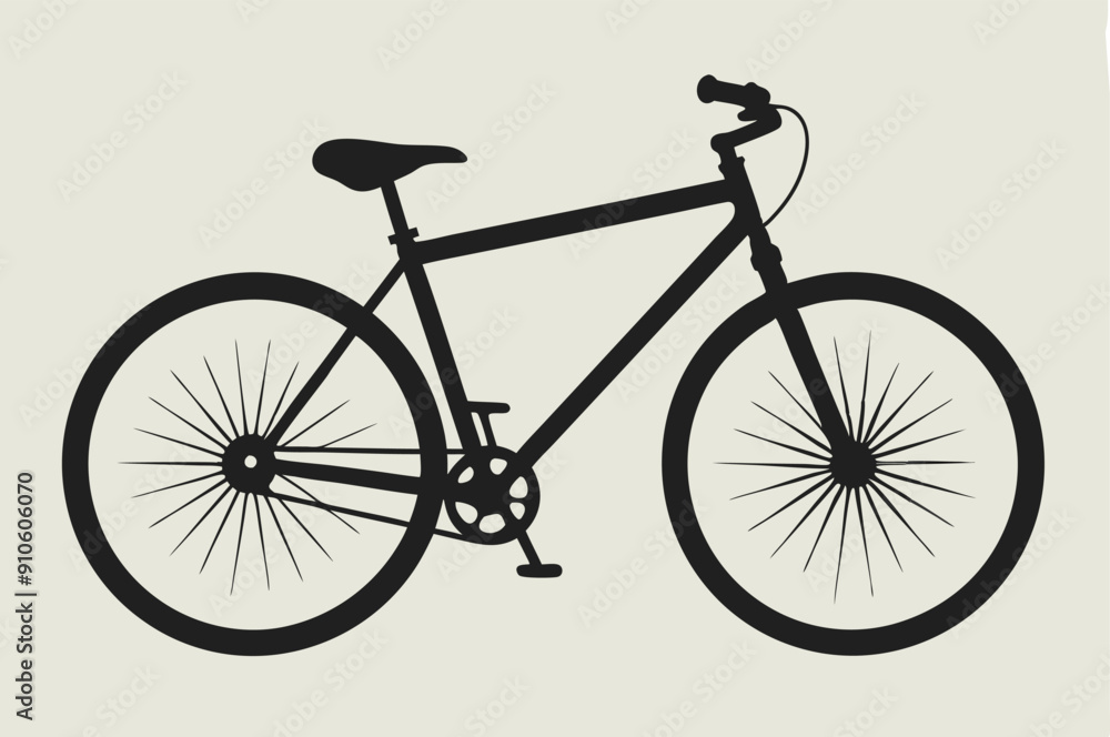 Obraz premium bicycle silhouette vector illustration 