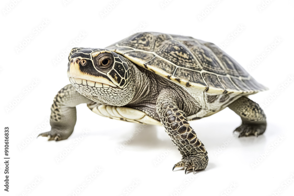 Close-up of a turtle walking forward Close-up of a turtle walking forward