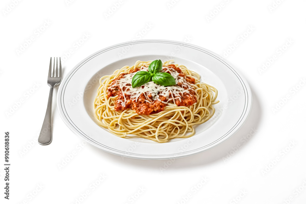 Spaghetti with Bolognese Sauce and Parmesan Cheese Spaghetti with Bolognese Sauce and Parmesan Cheese