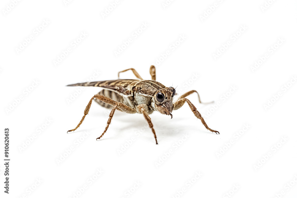 Naklejka premium Close-up of a brown insect with large eyes
