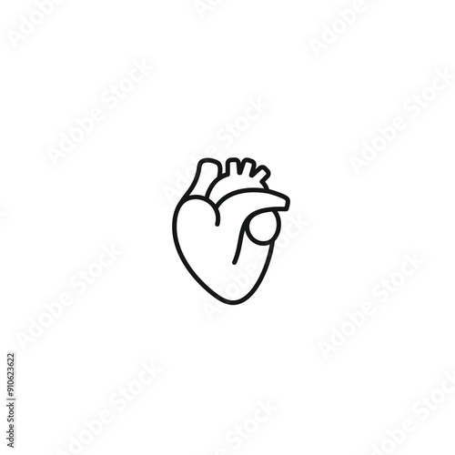 Heart icon vector. EPS 10 editable vector