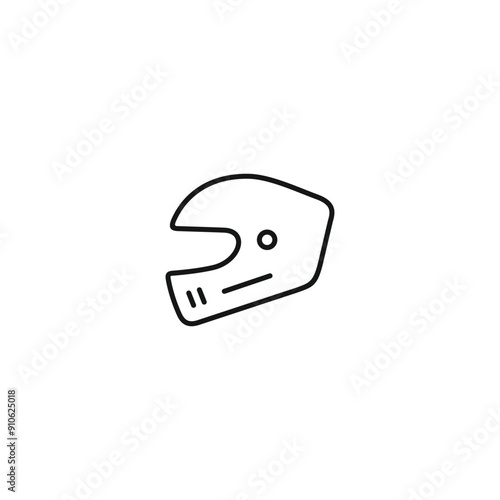 Helmet icon vector. EPS 10 editable vector photo