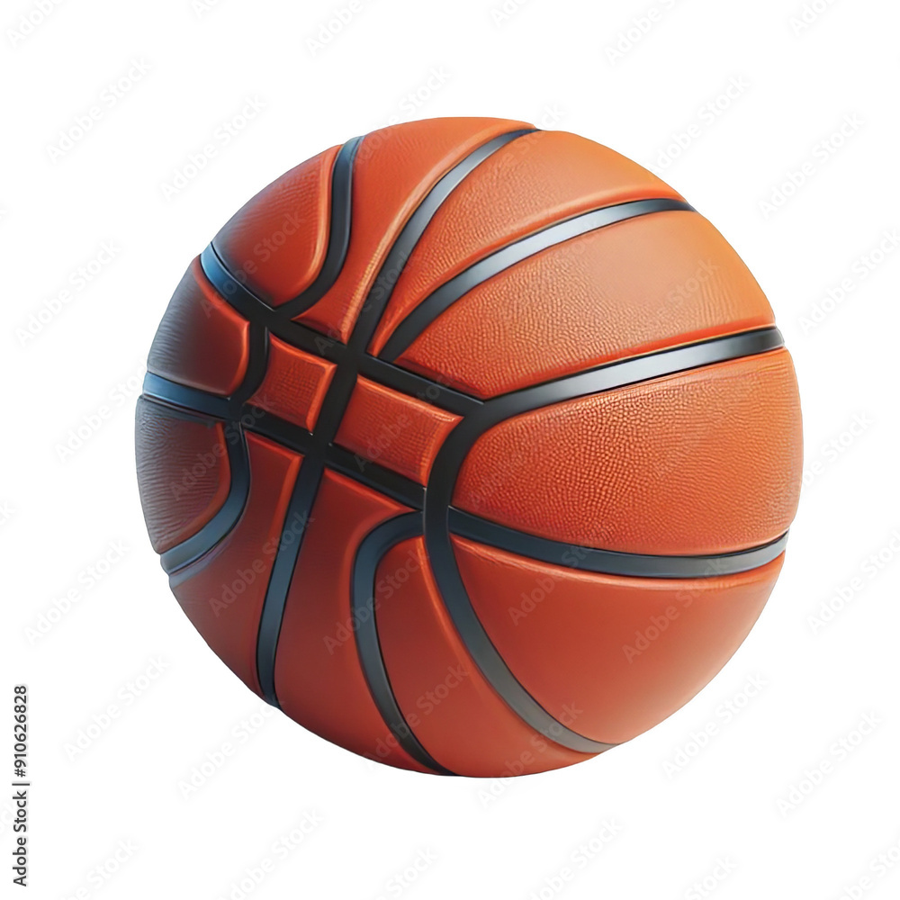 Fototapeta premium Basketball ball isolated on transparent background