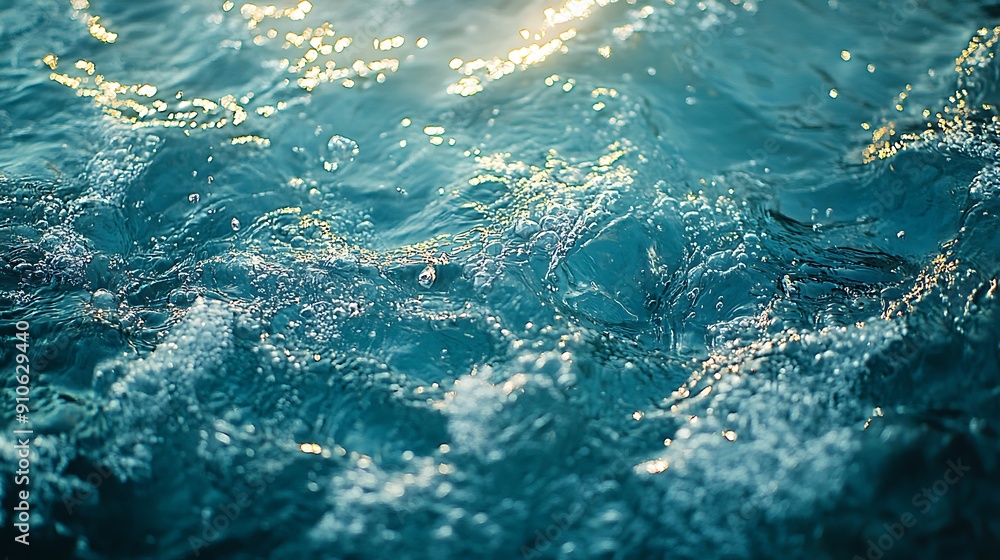 White water wave texture background Closeup of clear calm water surface texture with splashes and bubbles. White water wave texture background Closeup of clear calm water surface texture with splashes and bubbles.