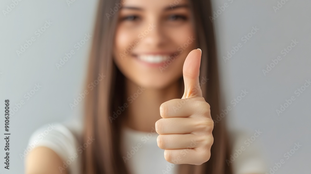 Confident Approval. Positive feedback concept Confident Approval. Positive feedback concept