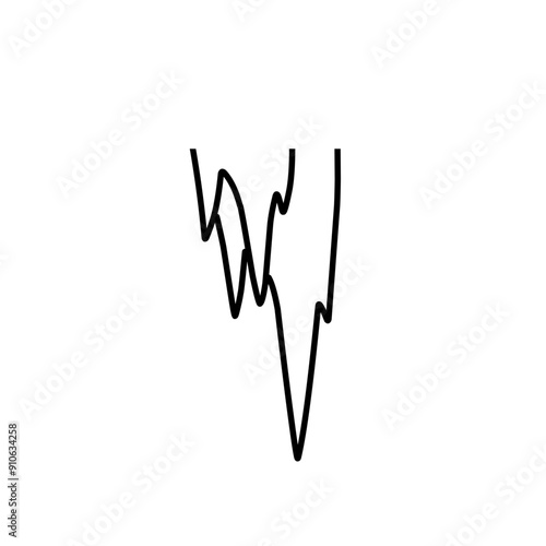 stalactite line illustration
