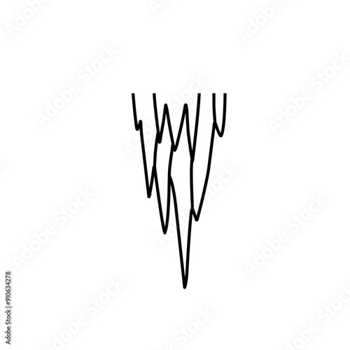 stalactite line illustration