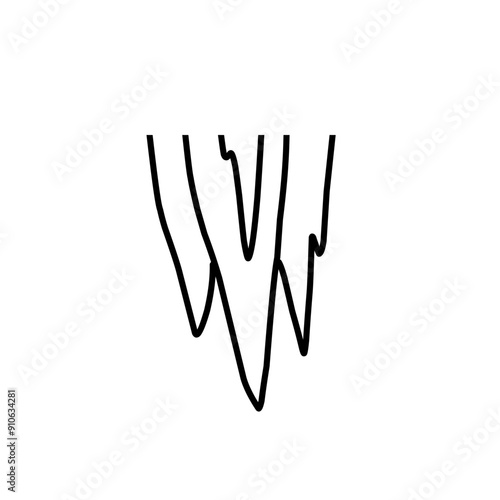 stalactite line illustration
