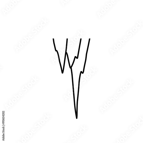 stalactite line illustration