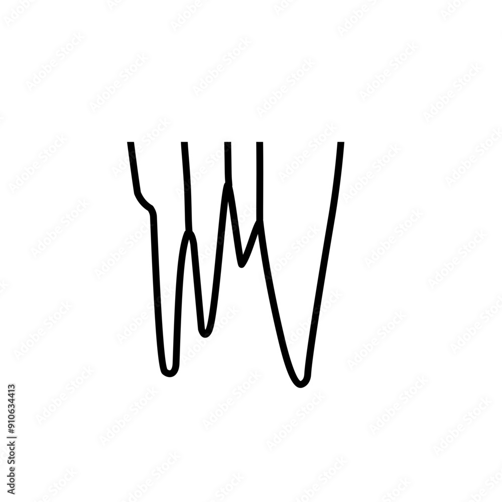 stalactite line illustration stalactite line illustration