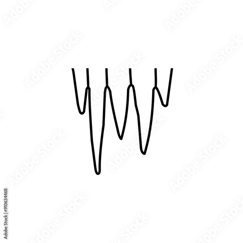 stalactite line illustration