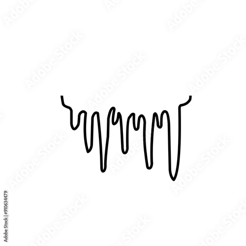 stalactite line illustration