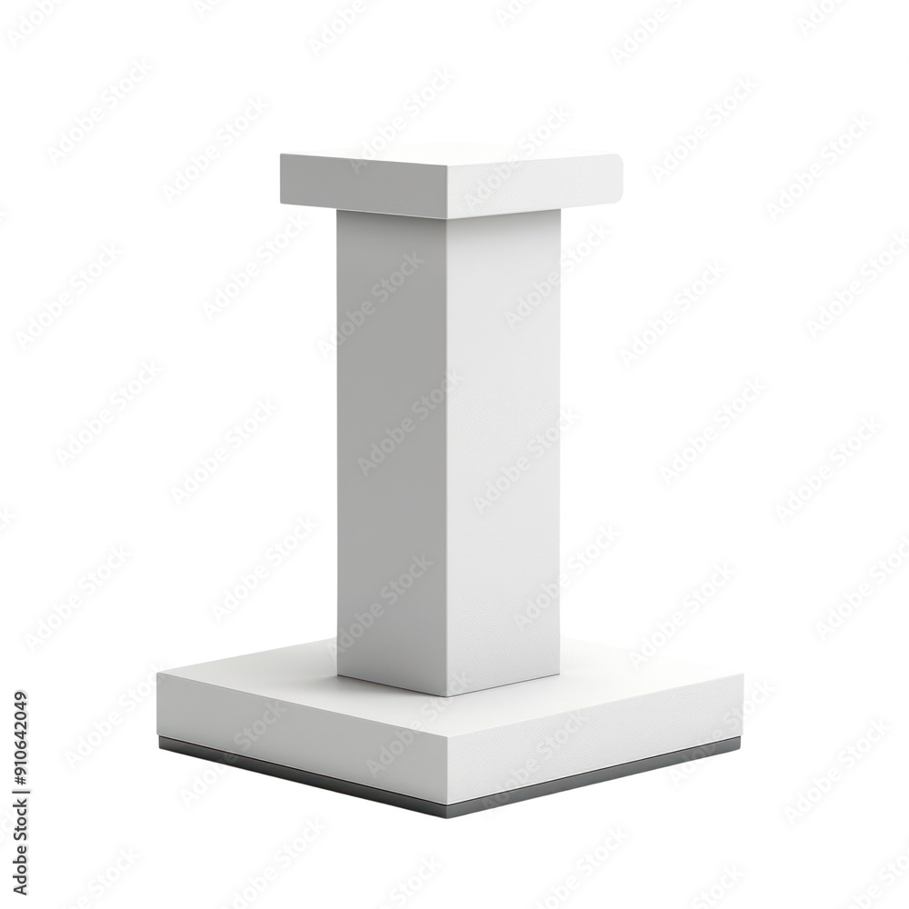 A simple white pillar, showcasing minimalistic design and geometric shapes, ideal for architectural or modern decor themes. transparent background A simple white pillar, showcasing minimalistic design and geometric shapes, ideal for architectural or modern decor themes. transparent background