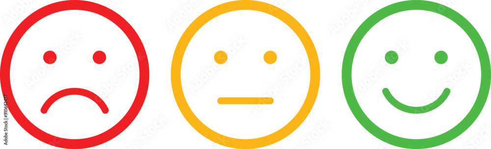 Customer satisfaction rating through emoji Customer satisfaction rating through emoji