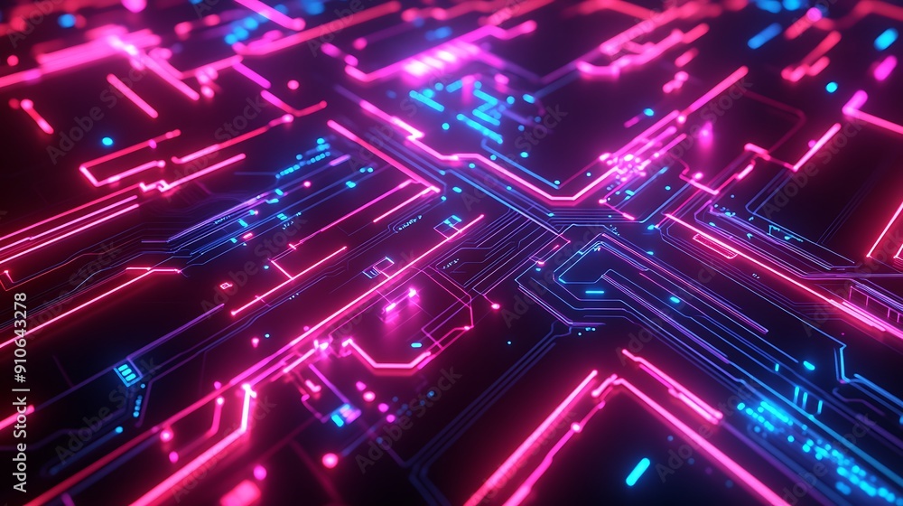 Close-Up of a High-Tech Circuit Board with a Microprocessor: The Heart of Modern Electronics and Innovation Close-Up of a High-Tech Circuit Board with a Microprocessor: The Heart of Modern Electronics and Innovation