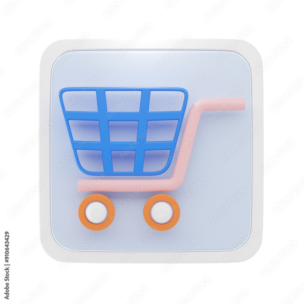 cart 3d icon and illustration cart 3d icon and illustration