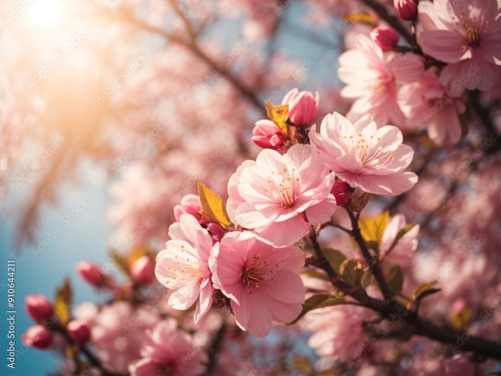 Spring blossom background Beautiful nature scene with sakura flower Spring blossom background Beautiful nature scene with sakura flower