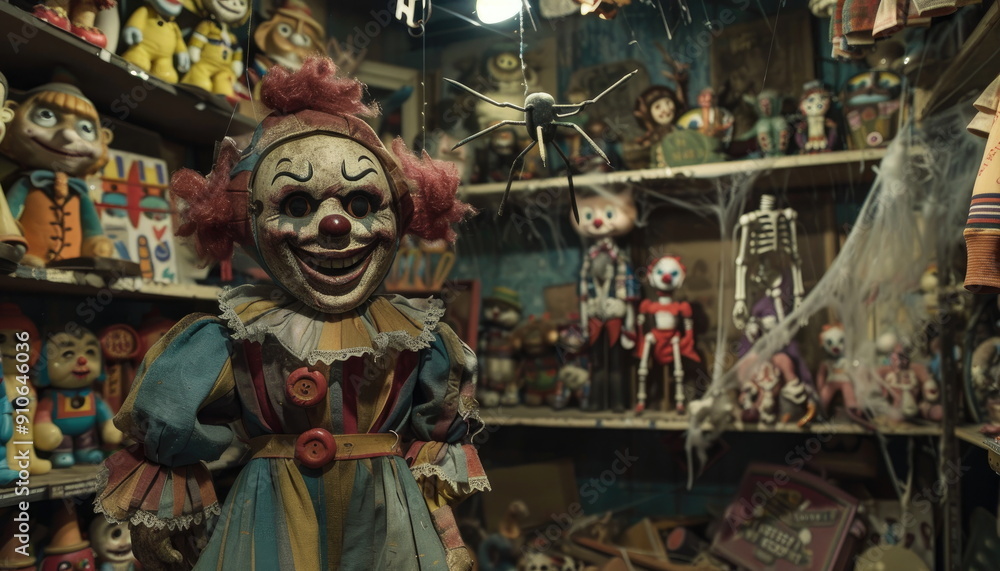 Creepy Clown Doll in a Haunted House Creepy Clown Doll in a Haunted House