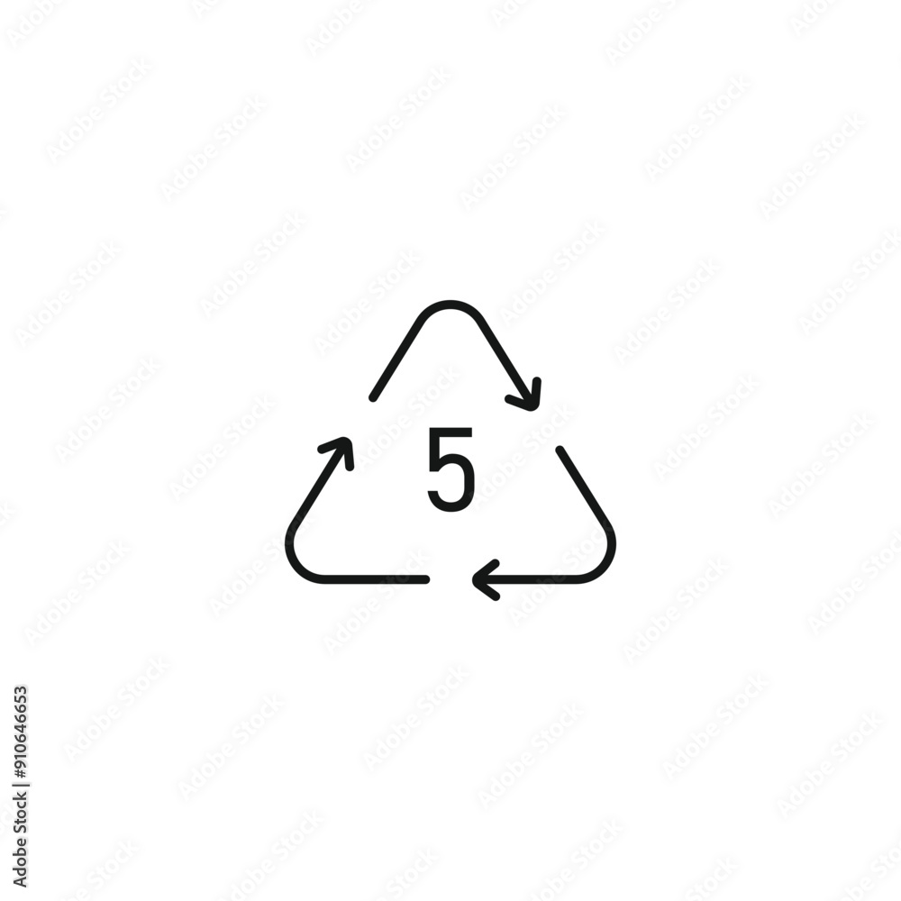 PP plastic symbol icon vector. EPS 10 editable vector PP plastic symbol icon vector. EPS 10 editable vector