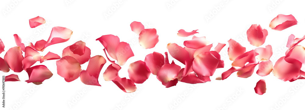 Red rose petals flying Red rose petals flying