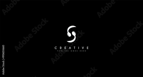 Initial Letter S Spoon logo design vector illustration.