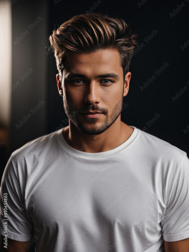 white tshirt mockup isolated on black white tshirt mockup isolated on black