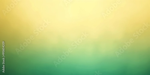 Generate an image background with a gradient transitioning from emerald green to pale yellow, incorporating a gentle diffuse glow blur to create visual depth.