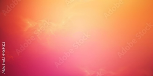 Design a gradient background transitioning from warm orange to soft pink, with a subtle diffuse glow blur adding depth and softness.