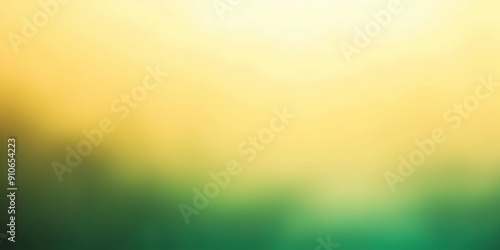 Generate an image background with a gradient transitioning from emerald green to pale yellow, incorporating a gentle diffuse glow blur to create visual depth.