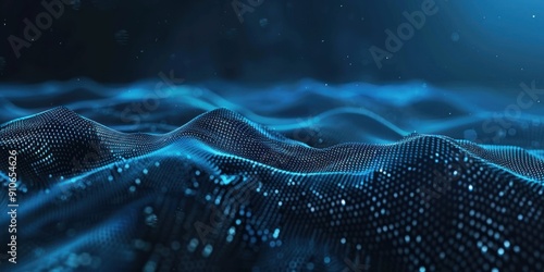 Dark blue design background. IT, technology. Travel and Artificial Intelligence