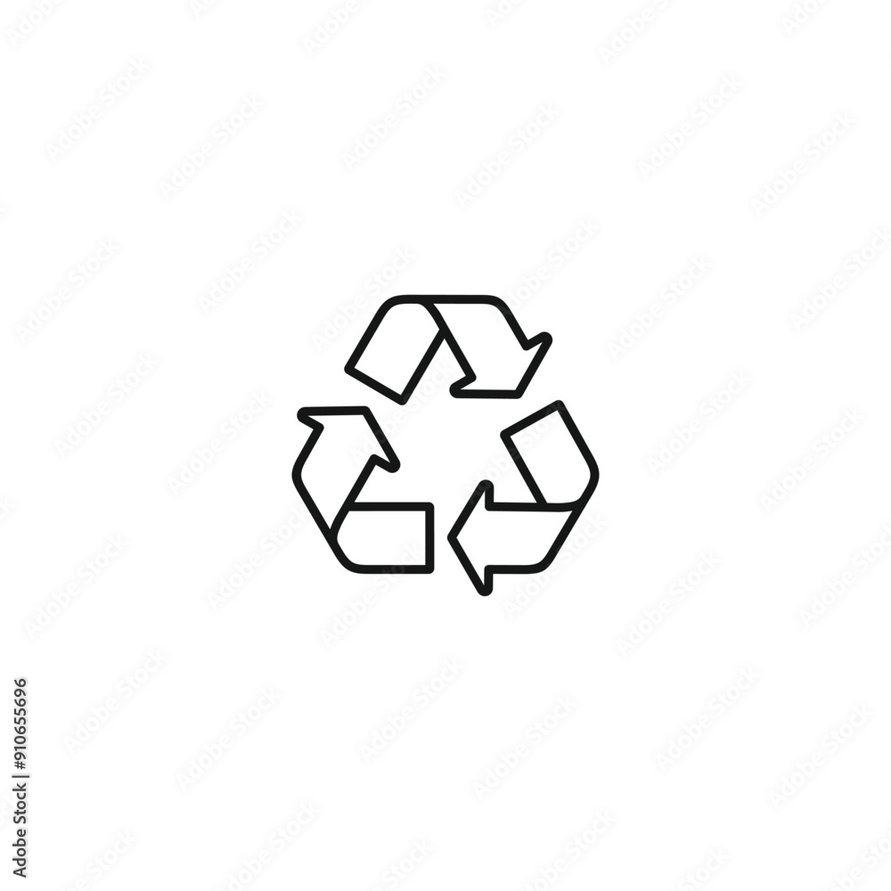 Recycle icon vector. EPS 10 editable vector Recycle icon vector. EPS 10 editable vector