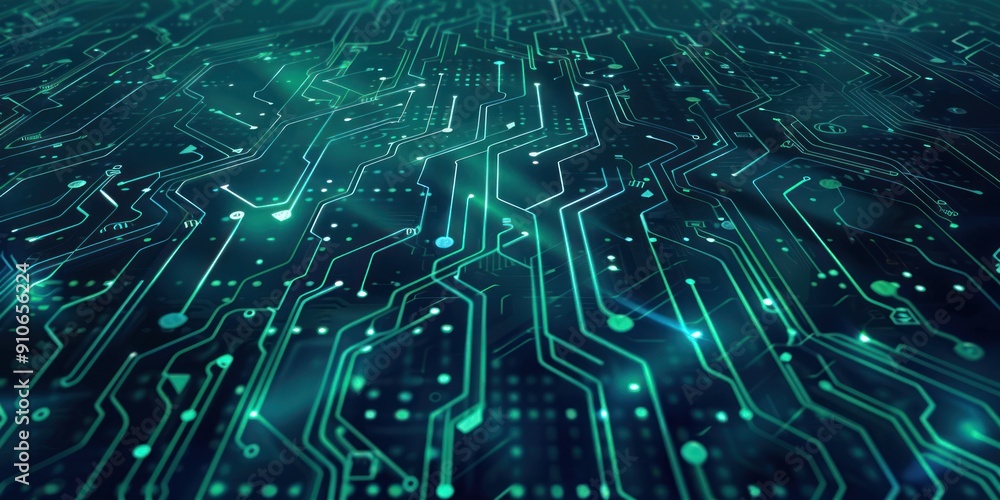 A digital circuit board pattern in shades of blue and green, symbolizing modern technology and innovation. A digital circuit board pattern in shades of blue and green, symbolizing modern technology and innovation.