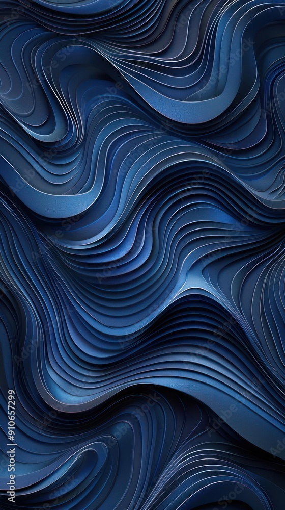 an abstract blue background with wavy lines an abstract blue background with wavy lines