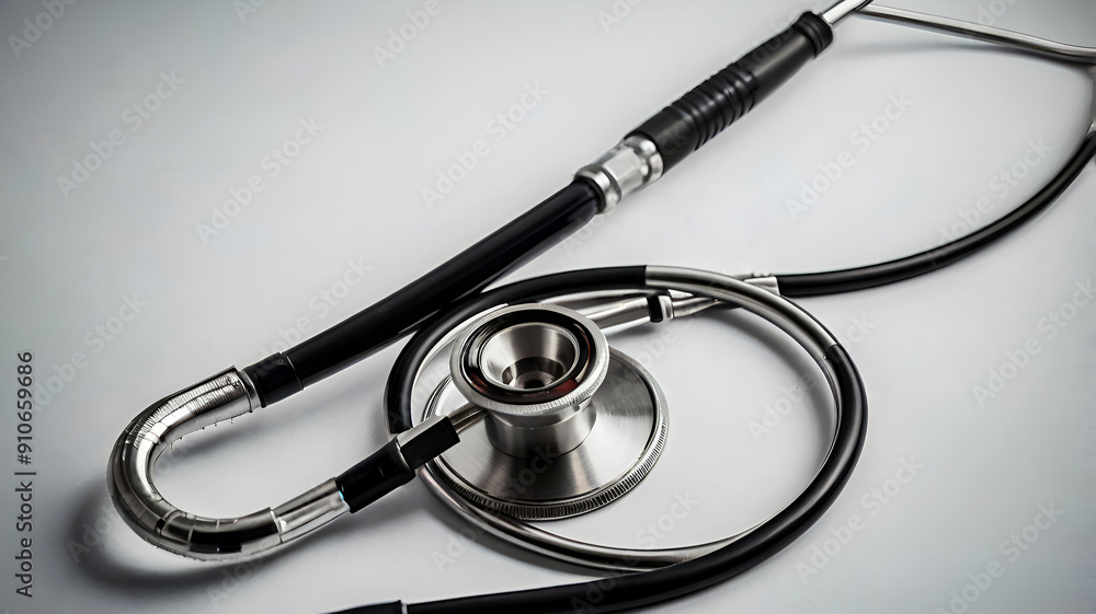 Medical stetoskop isolated 3D rendering. Ai generative Medical stetoskop isolated 3D rendering. Ai generative