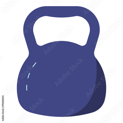 kettlebell gym equipment flat icon